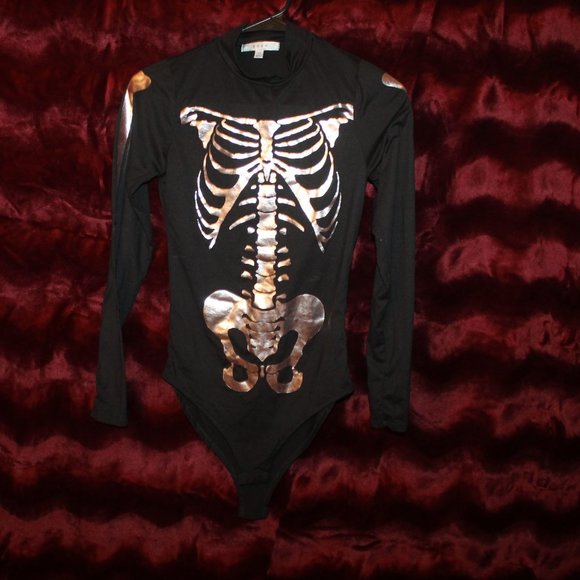 gaze Tops - Skeleton bodysuit